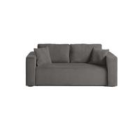 Canape droit BEST MOBILIER 2 places en polyester gris 172 x 172 x 85 cm