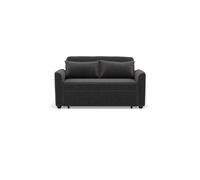 Bestmobilier - Canapé droit Ernest - 2 places convertible en velours côtelé Gris