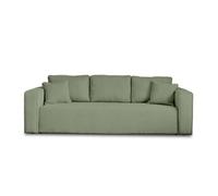 Canape droit BEST MOBILIER 3 places en polyester vert 226 x 226 x 85 cm