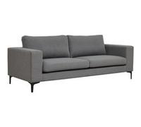 Canape droit bolero 3 places en tissu gris 215 x 215 x 84 cm Gris G
