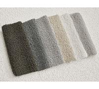 Canapé droit convertible 3 places ERNEST tissu bouclette blanc 140x190 BOBOCHIC 140x190 Blanc