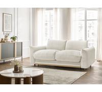 Canapé droit convertible 3 places ERNEST tissu velours côtelé beige 160x190 BOBOCHIC 160x190 Beige