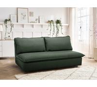 Canapé droit convertible ouverture express ISADORA tissu chiné vert BOBOCHIC 3 places Vert