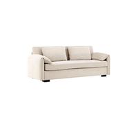 Canape droit ebuy24 3 places en polyester beige 88 x 230 x 97 cm