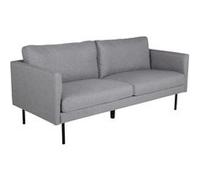 Canape droit en.casa 2 places en polyester gris 180 x 180 x 78 cm Gris G