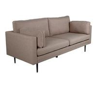 Canape droit [en.casa] 2 places en tissu beige 203 x 203 x 92 cm
