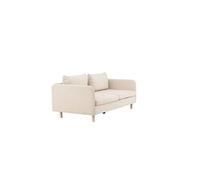 Canape droit en.casa 3 places en polyester beige 197 x 197 x 83 cm