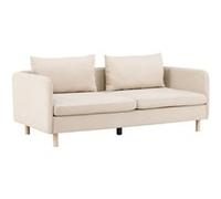Canape droit en.casa 3 places en polyester beige 197 x 197 x 83 cm Beige G