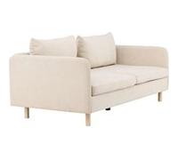 Canape droit en.casa 3 places en polyester beige 197 x 197 x 83 cm