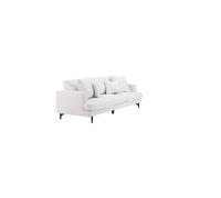 Canape droit en.casa 3 places en polyester beige 86 x 260 x 86 cm