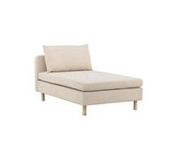 Canape droit en.casa 3 places en polyester beige 94 x 152 x 83 cm