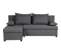 Canapé d'angle réversible - Tissu Gris - L 192 x P 143 x H 79 cm - JOSS - Fabriqué en Ukraine