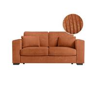 Canapé Droit Fixe 2 Places BELAMI en Velours côtelé