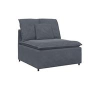 vidaXL Canapé modulaire avec coussins gris foncé