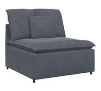 vidaXL Canapé modulaire avec coussins gris foncé