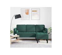 Canape droit fixe haba trading b.v. CHILL 3 places en polyester vert avec coffre