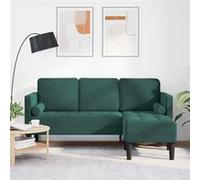 Canape droit fixe haba trading b.v. CHILL 3 places en polyester vert avec coffre vert
