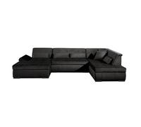 Canape droit fixe lisa design vermont 7 places en velours gris