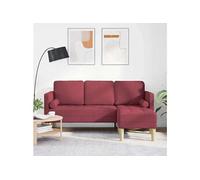 Ensemble de Canapés Rouge vin 173 x 131 x 67 cm tissu