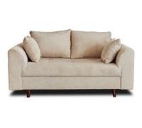 Canape droit LISA DESIGN 2 places en polyester beige 150 x 150 x 81 cm Beige G