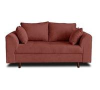 Rune - canapé 2 places - en velours côtelé - Terracotta