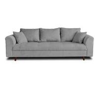 Canape droit LISA DESIGN 3 places en polyester gris 210 x 210 x 81 cm Gris clair G