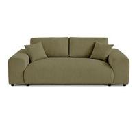Canape droit LISA DESIGN 3 places en polyester vert 213 x 213 x 79 cm Vert G