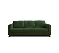 Canape droit LISA DESIGN 3 places en polyester vert 230 x 230 x 85 cm