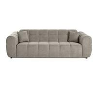 Ray - canapé droit 3 places en tissu texturé - Gris Gris G