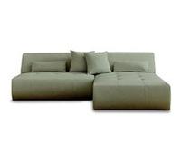 Canape droit LISA DESIGN 4 places en polyester vert 240 x 240 x 75 cm Vert sauge G