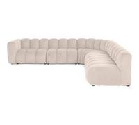 Lisa Design Debbie - canapé modulable d'angle Droit 5 Places en Tissu texturé
