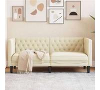 Fauteuil Chesterfield Chaise de Canapé Siège Salon Intérieur Similicuir vidaXL