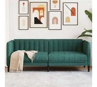 vidaXL Canapé 2 Places, Chaise de Relaxation avec Accoudoirs et Dossier, Siège avec Pieds, Fauteuil TV de Salon, Moderne, 372608