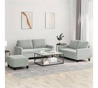 Canape droit vidaxl 2 places en velours gris 77 x 138 x 41 cm Multicolore G