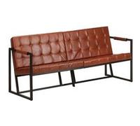 Canape droit vidaxl 3 places en cuir marron 164 x 164 x 75 cm marron G