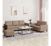 Canape droit vidaxl 3 places en simili-cuir marron 77 x 140 x 80 cm marron G