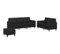 Ensemble de Canapés avec Coussins Sièges Salon 2 pcs Gris Similicuir vidaXL