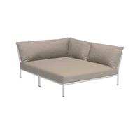 Canapé droite Level 2 Cozy structure blanc atténué powder-coated aluminum frame