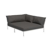 Canapé droite Level 2 Cozy structure blanc atténué powder-coated aluminum frame
