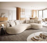 Canapé Edina 330x170 cm Velours côtelé Beige