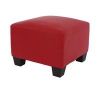 Canapé-Élément Pouf Repose-Pied Lyon, Modulaire, Simili-Cuir Rouge Multicolore