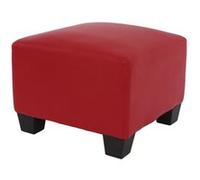 Canapé-élément pouf repose-pied Lyon, modulaire, simili-cuir, rouge