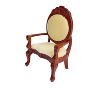 Canapé en bois détaillé pour maisons de poupées avec table basse à l'échelle 1:12 - Accessoire de scène de salon miniature en bois