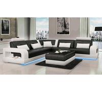 CANAPE EN CUIR CANAPE USB SOFAGARNITURE DESIGN COUCH SALLE DE VIE Sur mesure