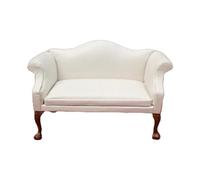 Canapé en cuir pour chambre à coucher, accessoires de modèle miniature, meubles de jeu de rôle, meubles de poupée à la mode
