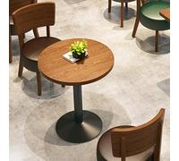 Canapé en cuir style rétro, ensemble canapé et table contre un mur, sièges de réception rembourrés, banquette de salle d'attente avec dossier, for café, restaurant occidental(Coffee,80+60+60cm)