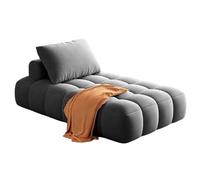 Canapé en Polaire Style crème français, méridienne Pouf, canapé Une Place, Fauteuil Lounge, Fauteuil Relax for Salon, Chambre et Balcon(2.M)