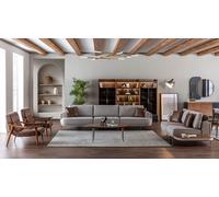 Canapé en tissu Ensemble de canapés Tissu Canapés Gris Canapé 32 places Table basse Meubles