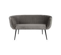 - Canapé en velours Majestic - 2 Places - Gris
