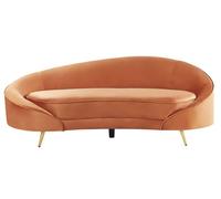 Canapé en velours orange 3 places SAVAR